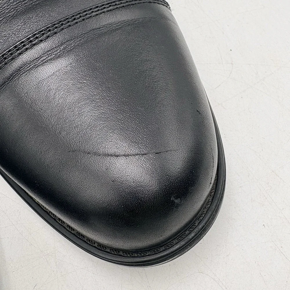 Florsheim Ortholite Mens 10.5D Black Cap Toe Oxford Leather Dress Shoes 12138